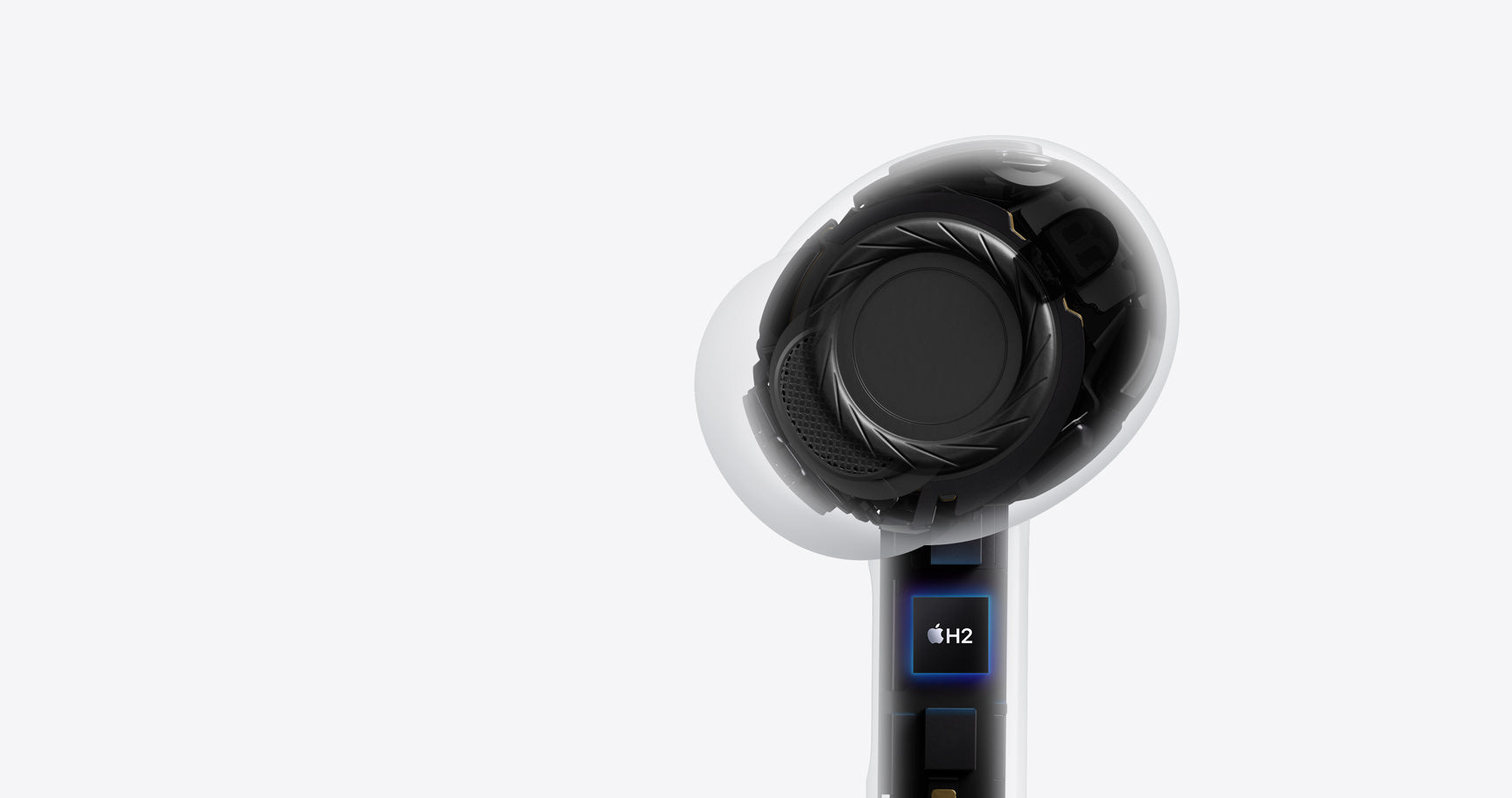 AirPods Pro 3, wireless headphone, clear, internal architecture